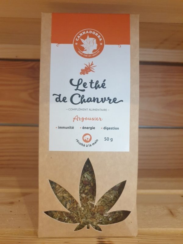 Thé de chanvre et argousier - Vente en ligne et en boutique Grenier Verdoyant Mulhouse