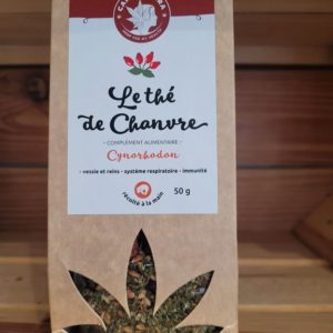 Sachet de thé de chanvre et fruit d'églantier - Grenier Verdoyant Mulhouse